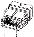 Выключатель передней противотуманной фары (Renault 19)